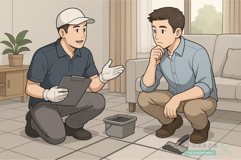 怎麼找師傅報價磁磚填縫？