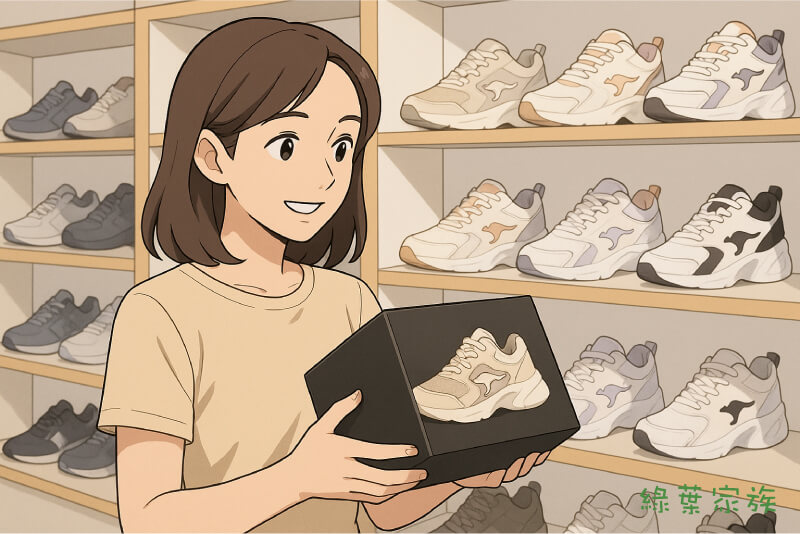 都會時尚袋鼠鞋系列「獨特袋鼠標誌有著品牌特色」