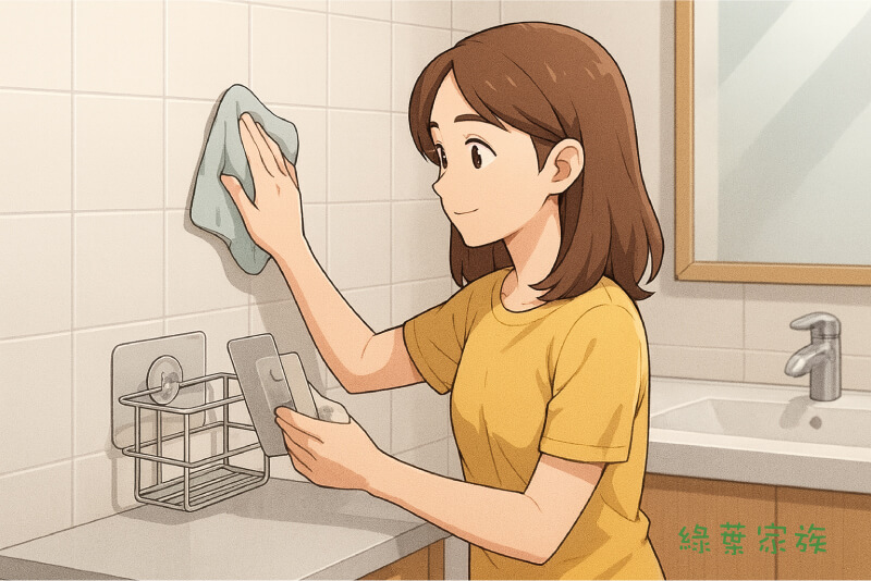 無痕收納架款式-壁掛式洗澡間轉角墻上收納架