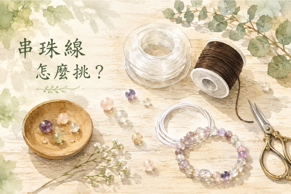 12款串珠線比較,水晶線、佛珠線、蠶絲線各色線軸 12款串珠線比較,水晶線、佛珠線、蠶絲線各色線軸