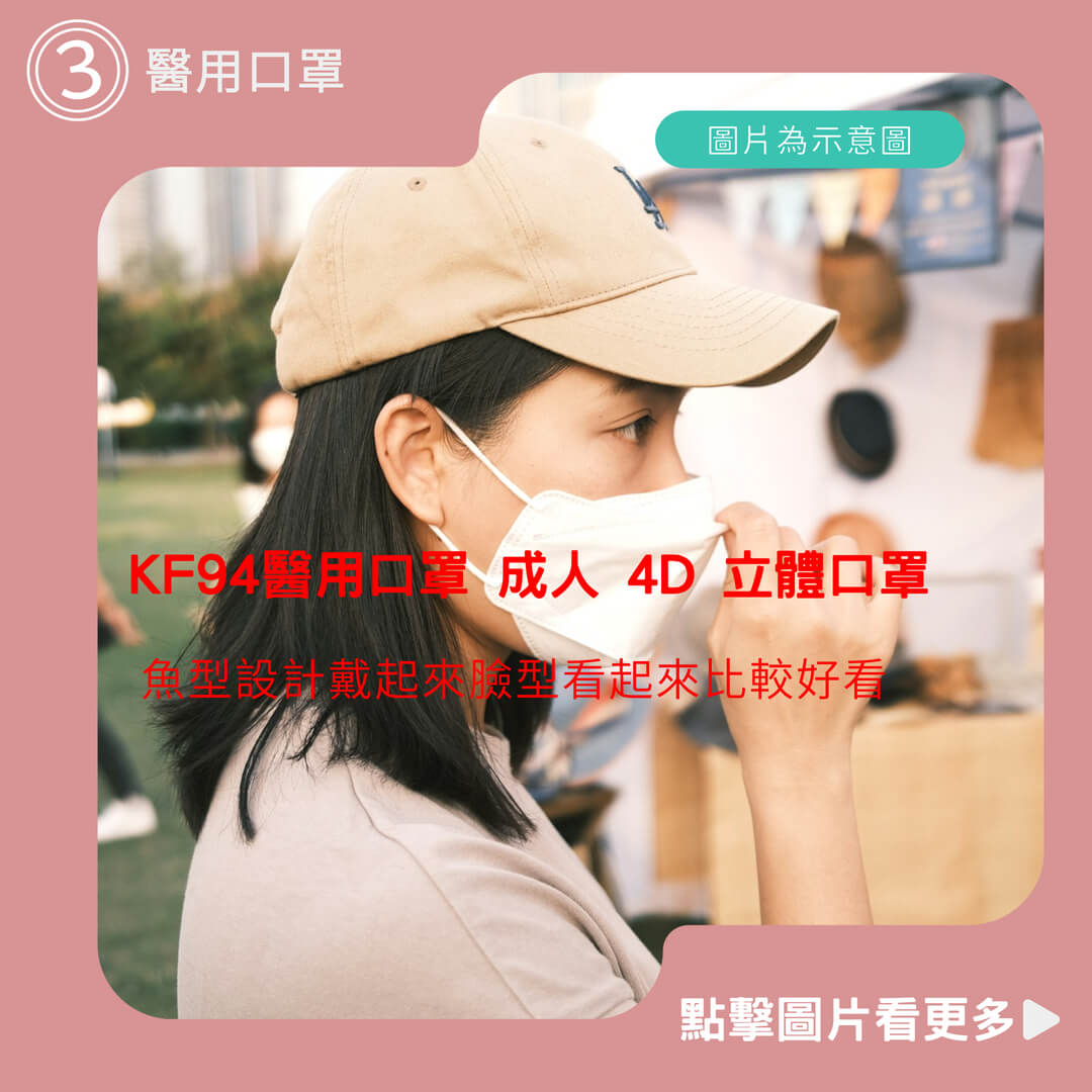 【玩美生活】KF94醫用口罩 成人 4D 立體口罩 魚型 彩色 慶祝開店台灣製造 醫療口罩 雙鋼印