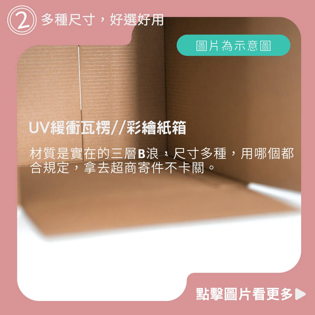 27種彩繪規格【CP值最高】UV緩衝瓦楞//彩繪紙箱 【彩繪設計，不加價】紙箱 小物包裝 超商紙箱