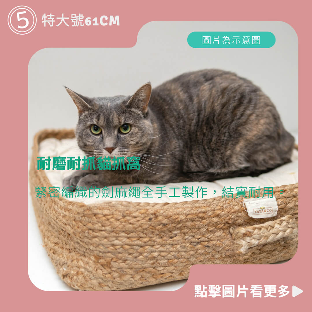 劍麻貓抓板 貓抓板不掉屑 耐磨耐抓貓抓窩 圓形特大號貓咪窩盆 