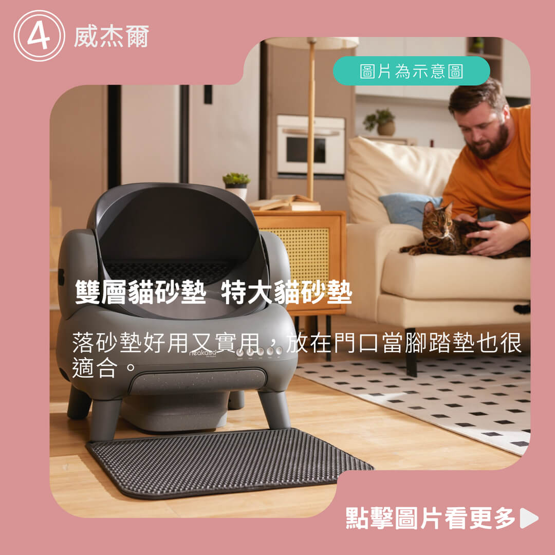 【威杰爾】雙層貓砂墊 特大貓砂墊 貓砂踏墊 加大款貓砂墊 特大墊 集砂墊【G058】