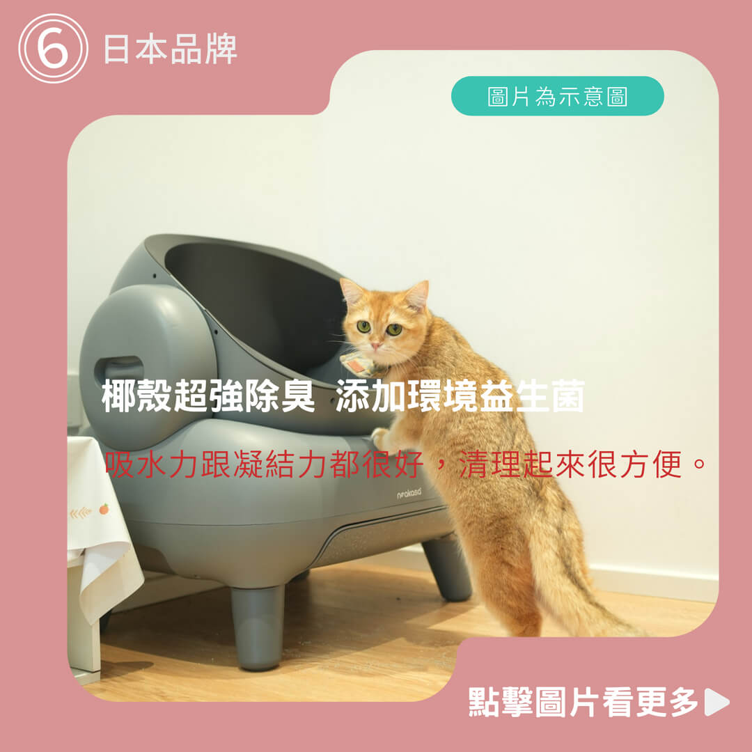 日本品牌 椰殼超強除臭 添加環境益生菌 豆腐砂 除臭豆腐貓砂6L吸水大容量 混合砂