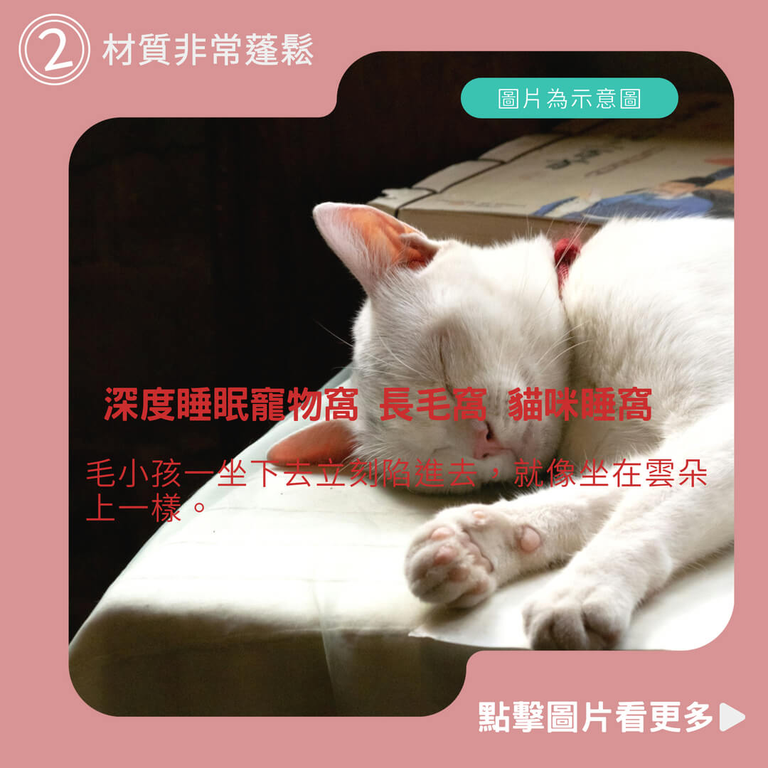 冬季必備 深度睡眠寵物窩 長毛窩 貓咪睡窩