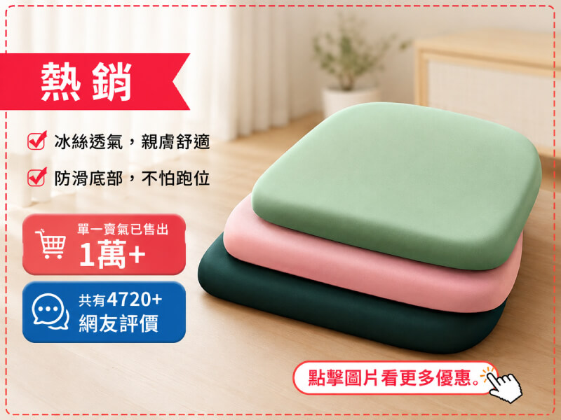 記憶棉坐墊、可拆洗加厚4公分-商品特點評價 (8)