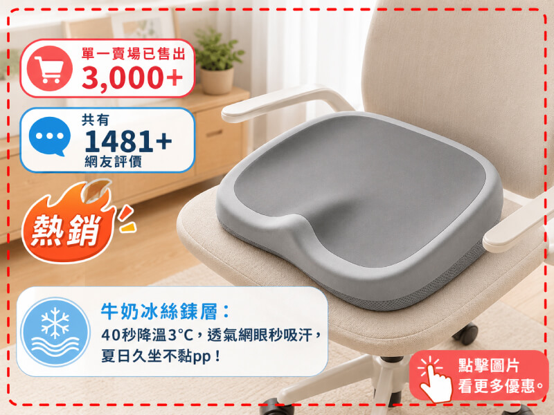 冰絲涼感坐墊椅墊、迴彈棉-商品特點評價 (9)