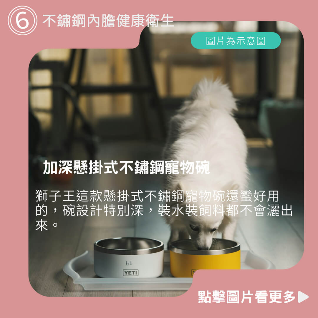 【獅子王寵物】加深懸掛式不鏽鋼寵物碗 寵物掛碗 狗碗  寵物水碗 掛籠碗 A217
