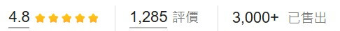 手指訓練器、手指鍛煉器、5指訓練器，網友的評價數，已售出數量圖