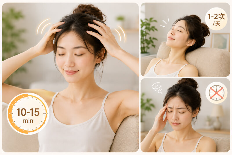 頭部按摩器推薦，一次按多久比較剛好