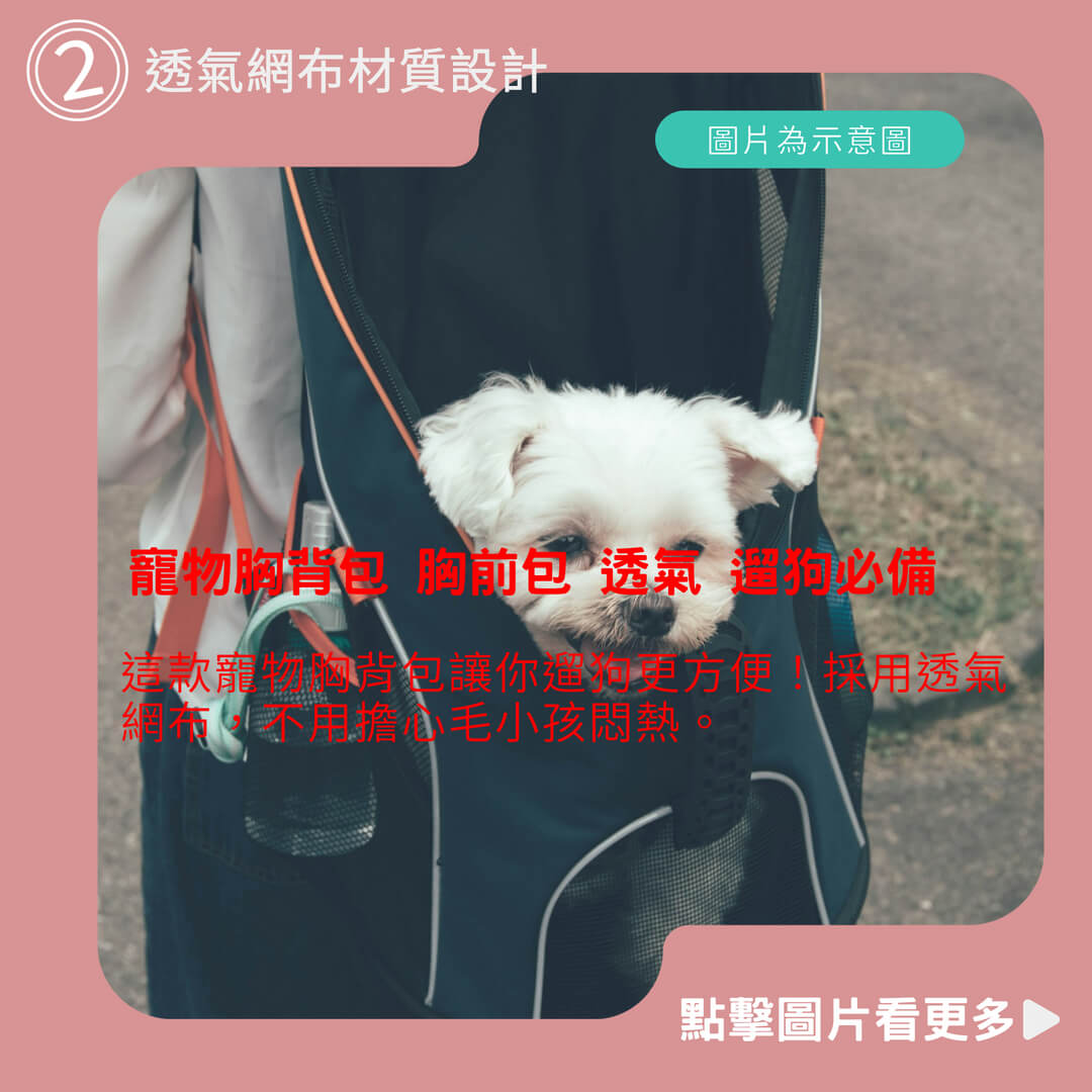 寵物胸背包 雙肩背包 後背包 胸前包 透氣 遛狗必備