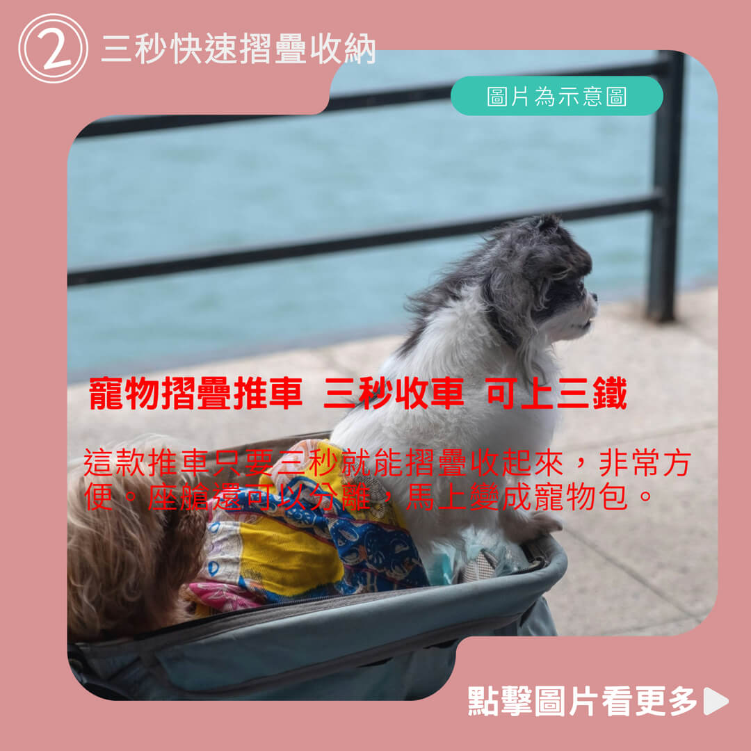 寵物摺疊推車 三秒收車 可上三鐵 狗狗推車 可拆卸兩用 貓咪推車 分離式寵物推車