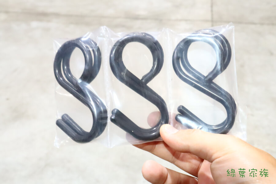 防掉式S型軟頭掛鉤【大號】【黑】商品倉庫現場拍攝，真實開箱完整呈現特點