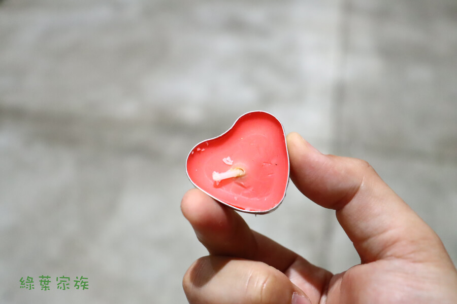 心型小蠟燭紅色-商品特點