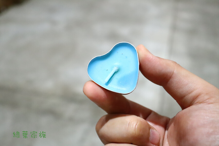 心型小蠟燭藍色-商品特點