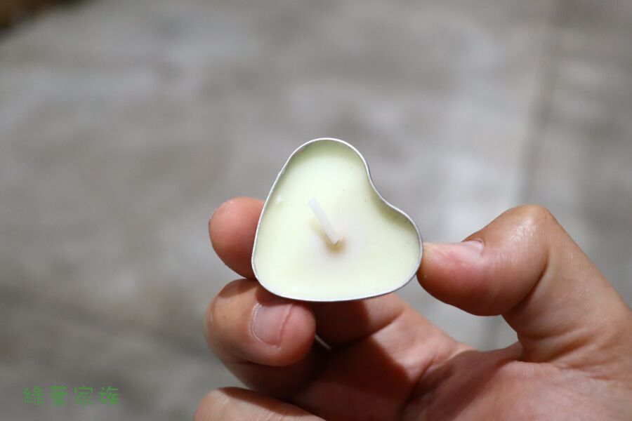 心型小蠟燭白色-商品特點