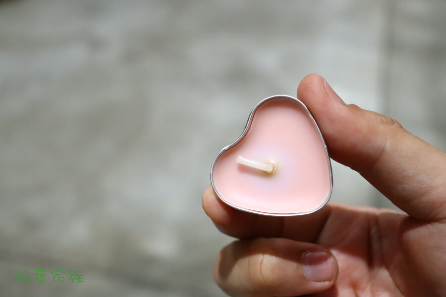 心型小蠟燭粉色-商品特點