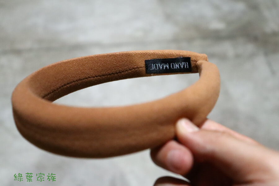 海綿髮箍【淺咖色】-商品特點