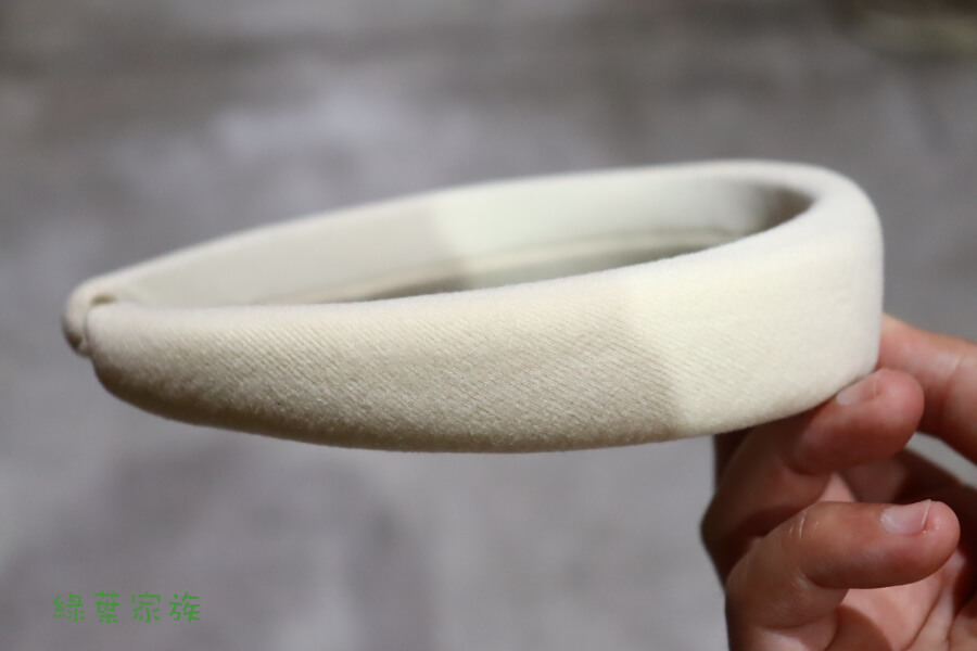 海綿髮箍【奶白色】-商品特點
