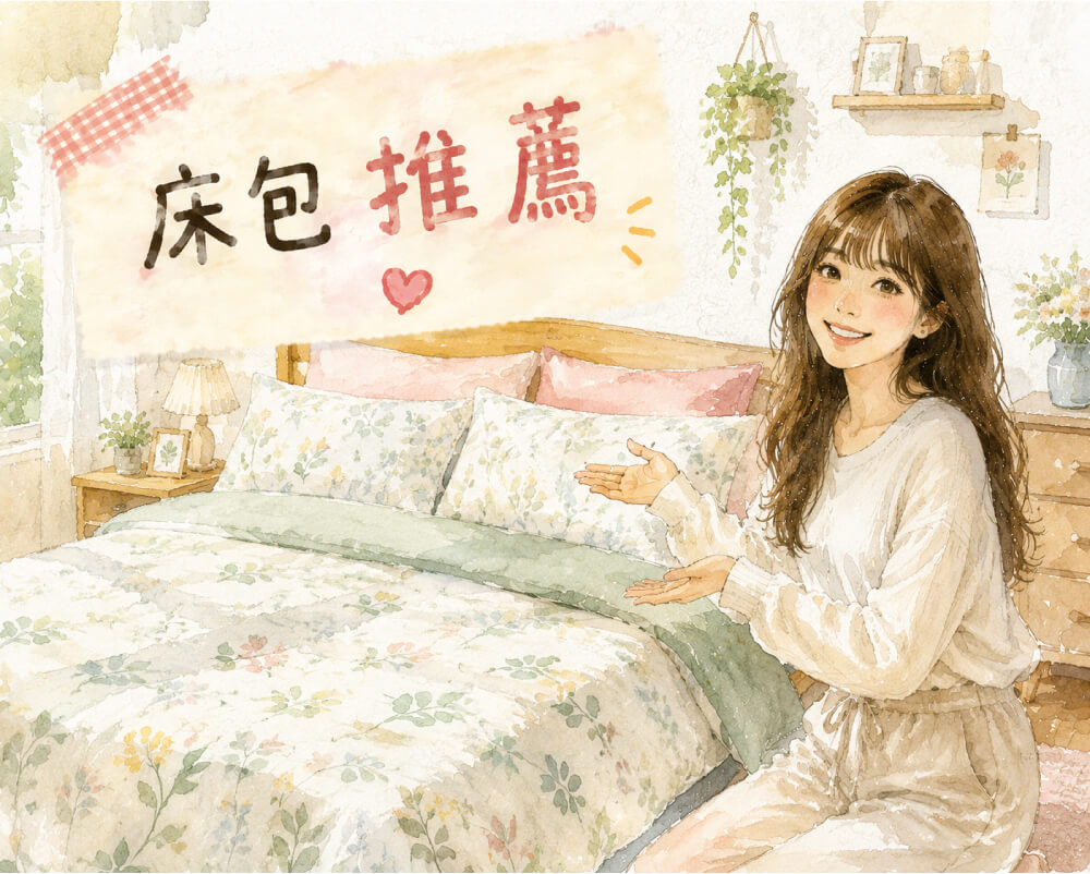 6款床包推薦比較，包含不同材質、床墊高度與床包設計整理