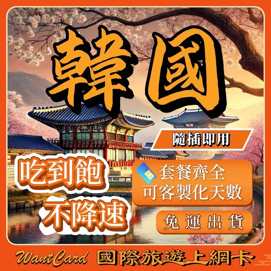 韓國KT與SKT雙電信SIM網卡,提供不降速吃到飽及每日流量方案