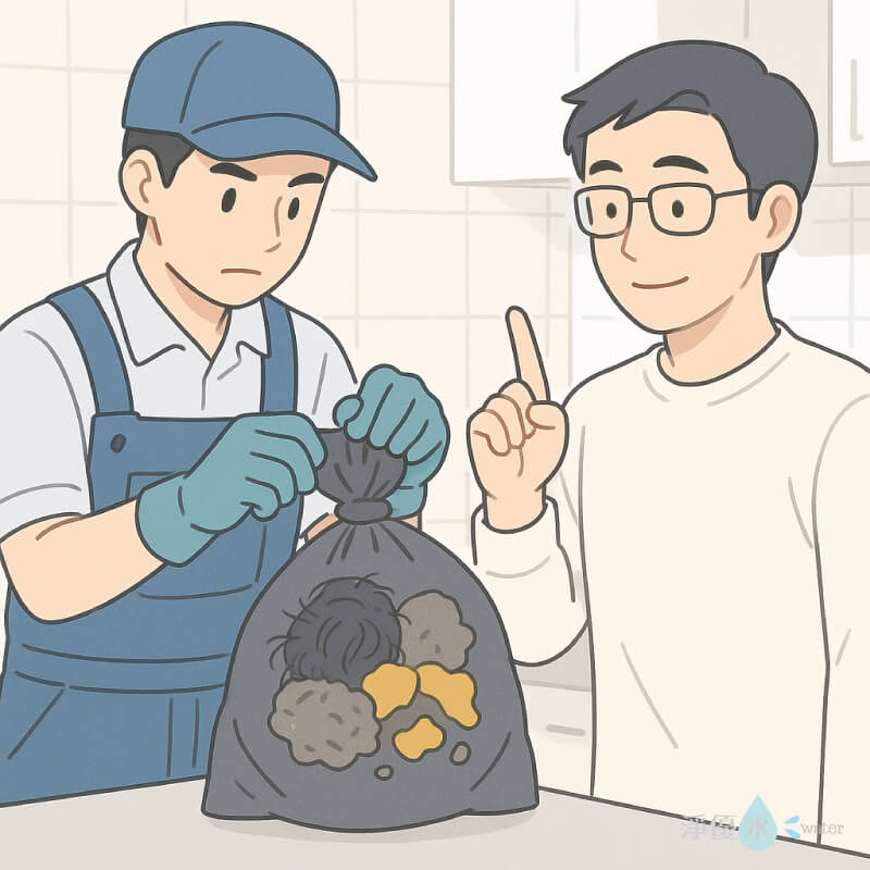 平常怎麼保養水管，不想常常塞水管，就要定期清排水孔。把濾網拿起來清一清，頭髮跟雜物拿掉就好。